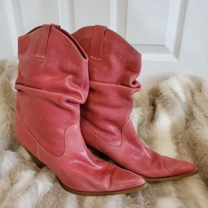 Pink Rampage cowboy boots